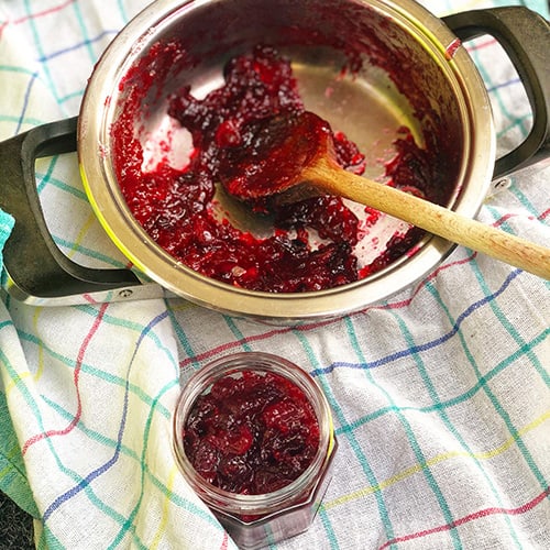 Konfitüre aus frischen Cranberries - Martyna schmeckt Cranberries