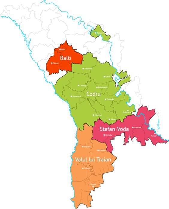 Regiony winne w Mołdawii WINA MOLDAWSKIE