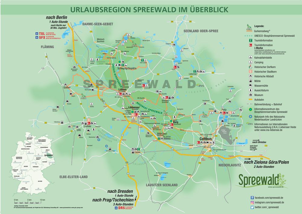 Spreewald Karte